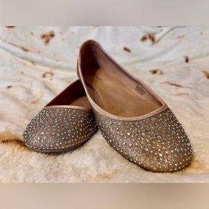 Style & Co Angelyn sparkle flats size 7w in Rose Gold